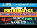 Sequences And Series |Engineering Mathematics -1 | M1