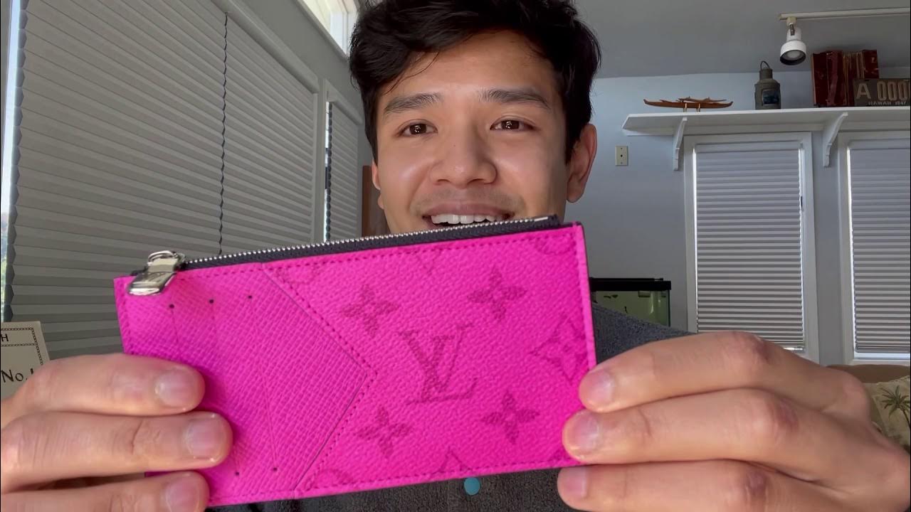 Louis Vuitton Fuchsia Monogram Coated Canvas And Taiga Leather Taigarama  Coin Card Holder Silver Hardware, 2021 Available For Immediate Sale At  Sotheby's