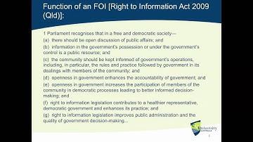 Access to Information (Lecture)