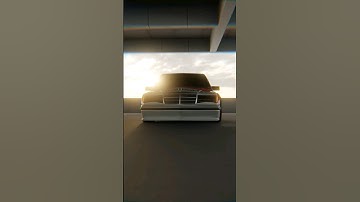 Mercedes 190e #3d #automobile #3danimation #car #blender #gta #davinciresolve #maya #mercedes