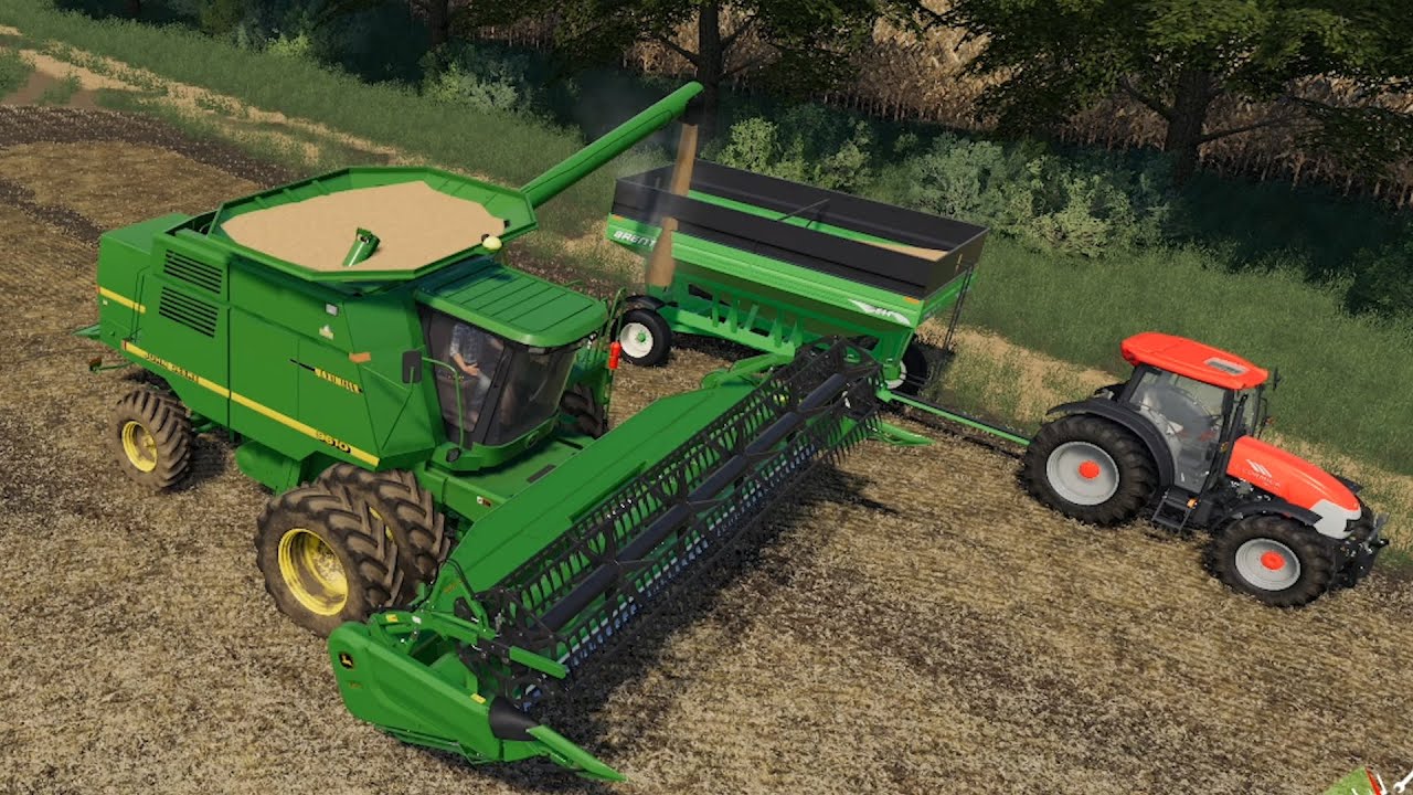 Farmersburg Ep2 Harvest FS19 Timelapse Farming Simulator 19