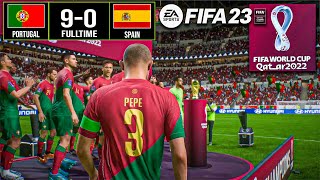 FIFA23 - Portugal vs Spain (9-0) l WORLD CUP Championship Final | Laptop™ Gameplay [60]