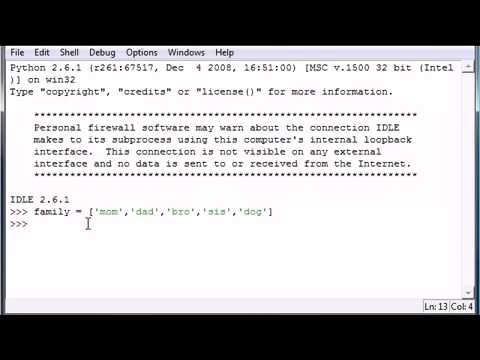 Python Programming Tutorial   09   Sequences and Lists