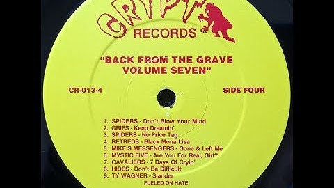 Back From The Grave VOL #7 LP (GARAGE 60