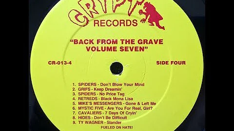 Back From The Grave VOL #7 LP (GARAGE 60'S)