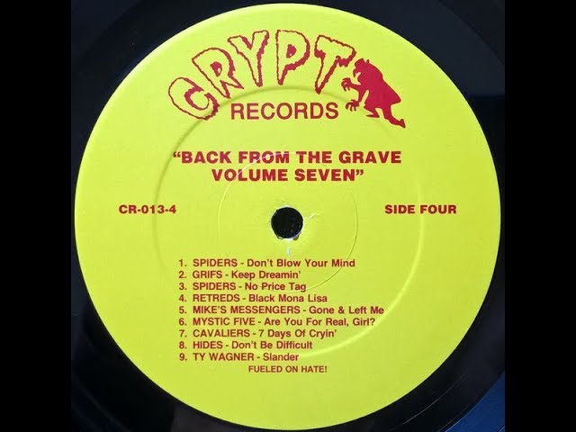 Back From The Grave VOL #7 LP (GARAGE 60'S)