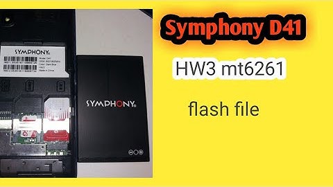 Symphony D41 HW3 flash file