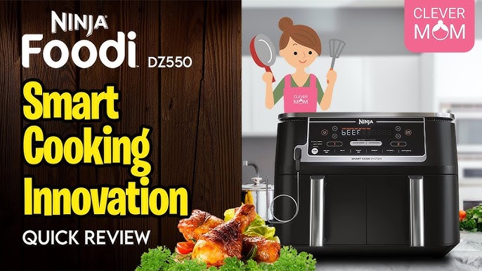 Ninja DZ550 Foodi 10 Quart 6-in-1 DualZone Smart XL Air Fryer with 2  Independent Baskets, Thermometer for Perfect Doneness, Match Cook & Smart  Finish