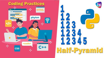 Half Pyramid Numbers Pattern with examples - Python Programs with source code examples - Harisystems