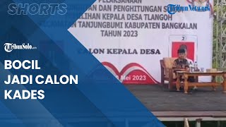 Viral Bocah Jadi Calon Kades di Madura, Naik Panggung Bersama Rivalnya
