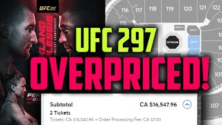 Outrageous UFC 297 Ticket Prices: This Completely Sucks! 💸🤬