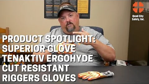 Product Spotlight: Superior Glove #STAGBLPVB TenActiv Ergohyde Cut Resistant Riggers Gloves