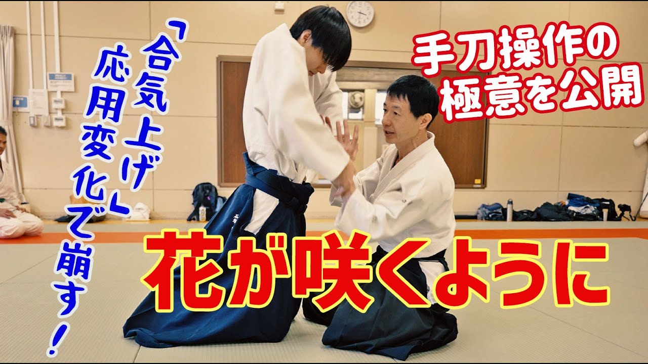 【合気上げ】手刀操作の極意！「朝顔」の口伝を解説　扶桑会559  花が咲くように 大東流合氣柔術
