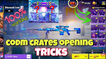 COD Mobile crates opening Tricks || How to get Epic reward first crates opening in CODM