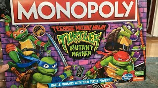 TMNT Mutant Mayhem Monopoly With My Mommy & I!