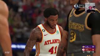 NBA 2K23 Rookie Year starting LA Lakers vs Atlanta Hawks G36