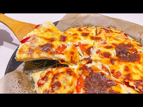 Пицца БЕЗ ВОЗНИ! Простой и очень вкусный рецепт! БЕЗ МУКИ!