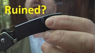 Abused D2 Knives  Impossible to sharpen?
