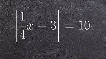 Solving an Absolute Value Equation with Two Solutions
