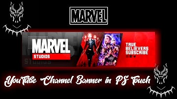 YouTube Channel Banner in PS Touch || PixelLab || Tutorial