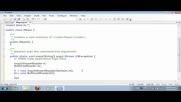 Mayor de dos Numeros En Java