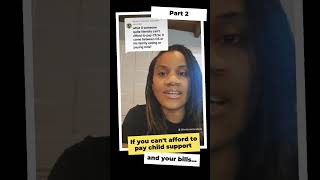 Part 2: If you cant afford to pay child support and your bills #shorts #childsupport #familycourt