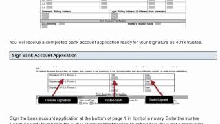 401k Bank Account Help 401k Bank Account Help