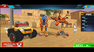 Crab Robot Truck - Car Robot Transforming Game 3D _android gameplay
