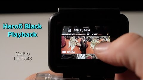 GoPro Hero5 Playback: How To View Photo / Video On LCD Screen - GoPro Tip #543 | MicBergsma