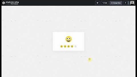 simple star rating in JavaScript
