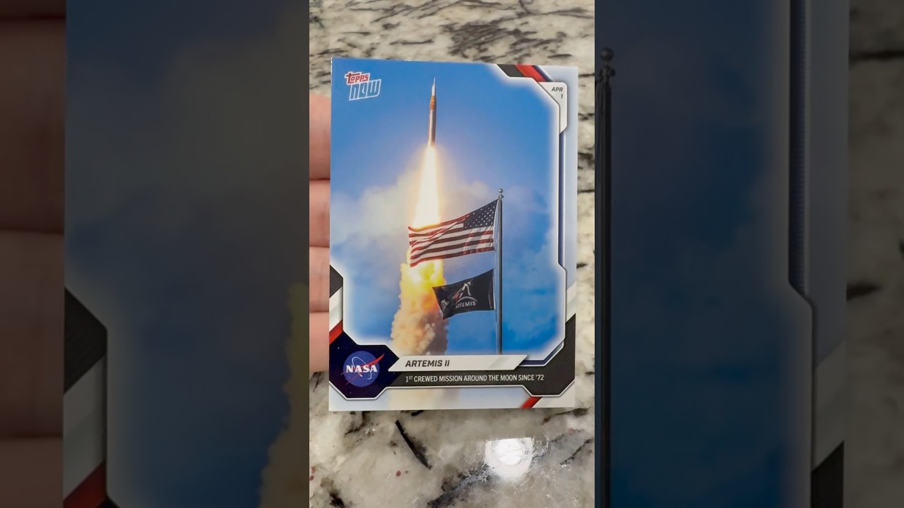 Topps Now Artemis II Cards! Short Print Image Variation Lucky Hit