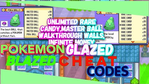 Pokemon glazed blazed cheat codes