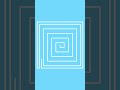 Round Trip Square Path on blue sky