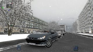 City Car Driving || Peugeot 206 SNOW || Logitech Wheel screenshot 5