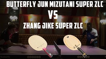 Butterfly Jun Mizutani Super ZLC vs Zhang Jike Super ZLC Blade Review