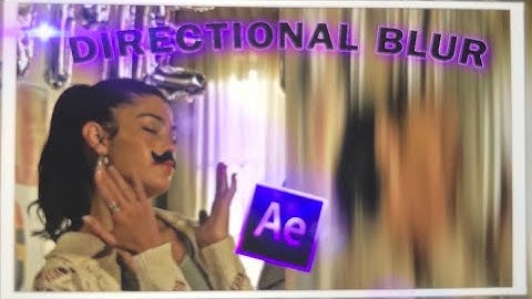 directional blur (no plugins) : after effects tutorial