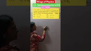 #Physics #pyq #mht cet mcq #shorts viral #PYQ based on Ch-Semiconductors(XI)(CET 2024)#