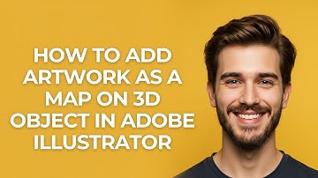 How to Add Artwork as a Map on 3d Object In Adobe Illustrator - GUIDE!