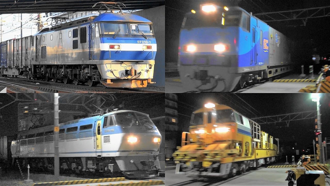 2022,7,1~2 貨物列車いろいろいっぱい51本 深夜の踏切に響く高速ジョイント音とモーター音‼ 安城駅を爆走する深夜超特急の高速貨物列車たち ロンキヤやスーパーレールカーゴ サンライズも登場です