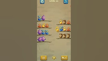 🐦🐦 Bird Sort Puzzle ! Gameplay Walkthrough  Level 11 #shorts #1mviralgaming