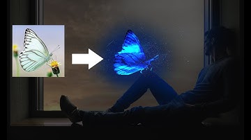 How To Make Glowing Fantasy Butterfly,Photo Manipulation (Photoshop Tutorial)