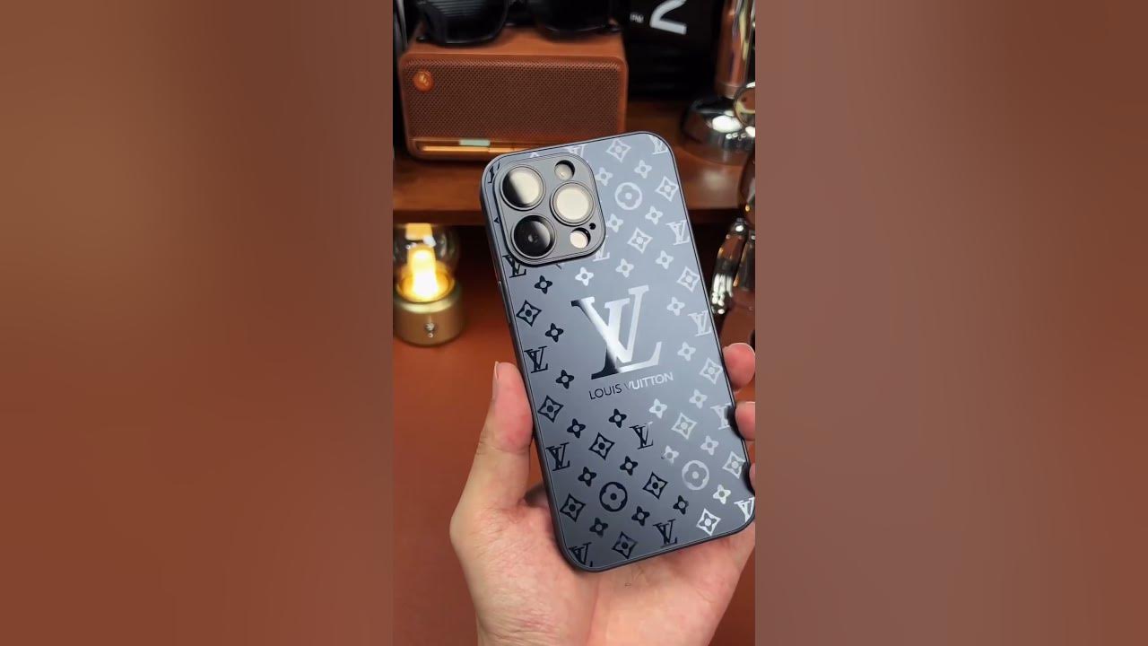 LV Pattern Glass Case - iPhone – Alpha Cases