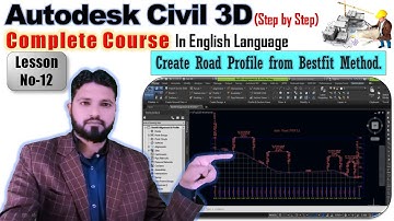 how to make profile from Best fit Method | How to create profile in Civil 3d | Profile  in civil 3d