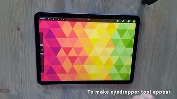 How to pick a colour with Procreates eyedropper tool (1 min video)