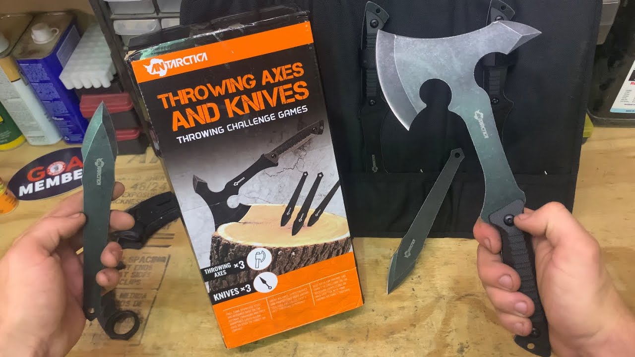 Amazon Throwing Knife & Tomahawk Set Initial Review & Unboxing YouTube