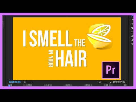 How to Animate Text &amp; Graphics to Music (Kinetic Typography Adobe Premiere Pro CC 2017 Tutorial)