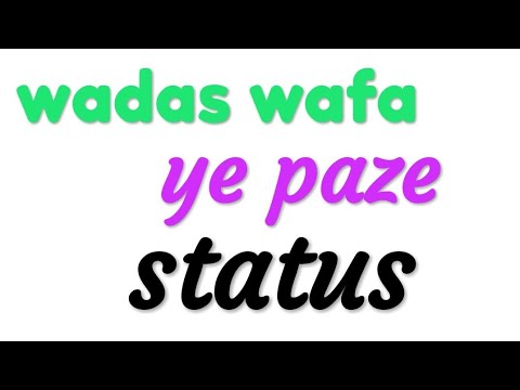 WADAS WAFA   Dil cxe nev tham dilbara   whats app status by Tahir gurezi