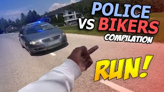 BIKERS VS COPS - Best Motorcycle Police Chase Compilation 2024