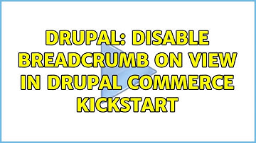 Drupal: Disable breadcrumb on View in Drupal Commerce Kickstart