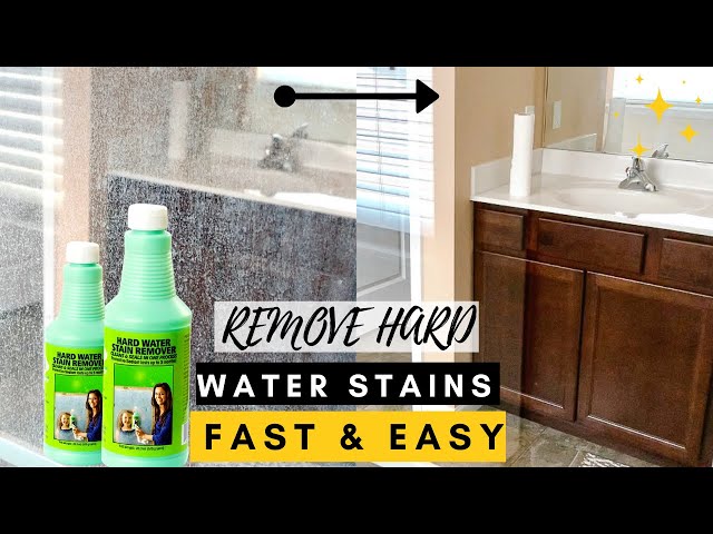 How To Remove Hard Water Stains on Glass Shower Doors With